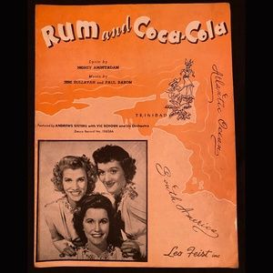 VINTAGE PIANO SHEET MUSIC?ART - ANDREW SISTERS